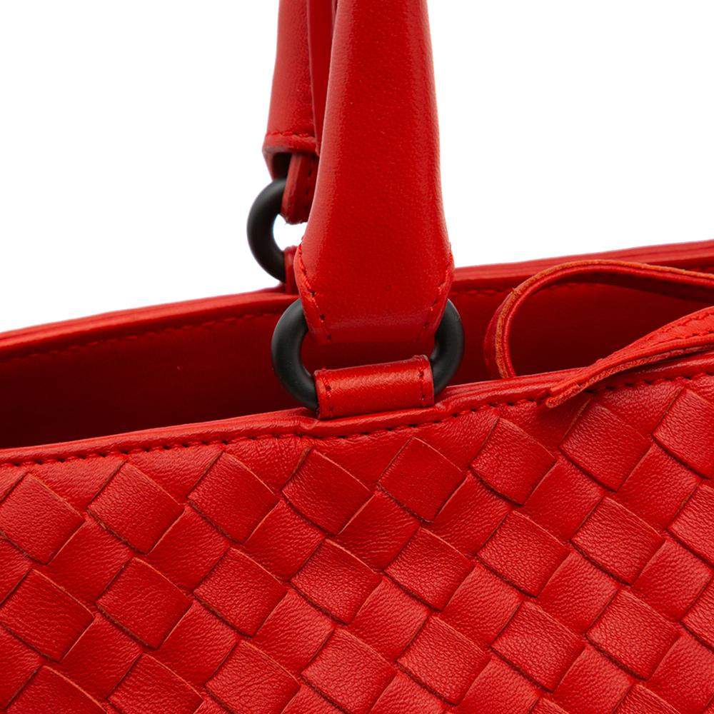 Red Leather Bottega Veneta Tote