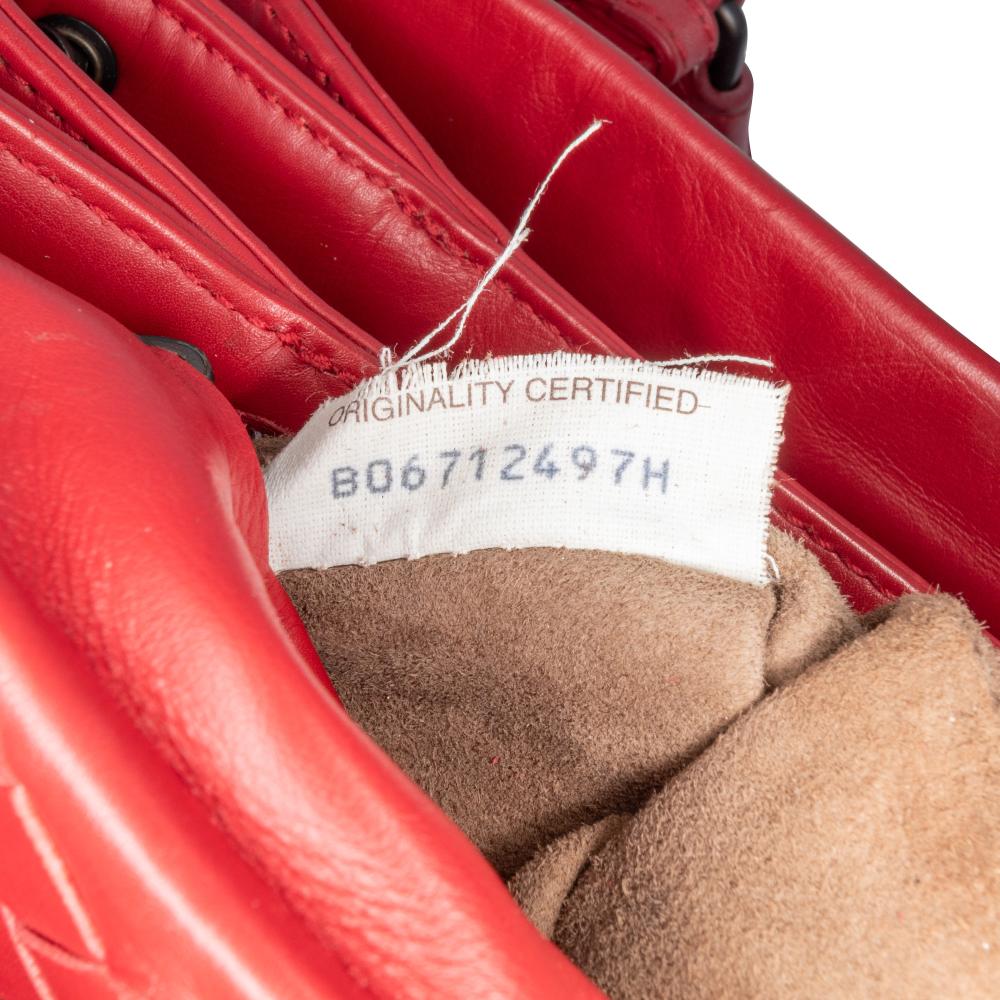 Red Leather Bottega Veneta Handbag