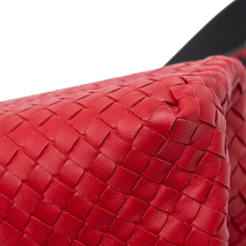 Red Leather Bottega Veneta Crossbody Bag