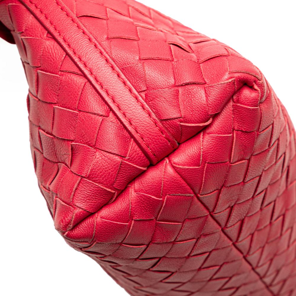 Red Leather Bottega Veneta Shoulder Bag