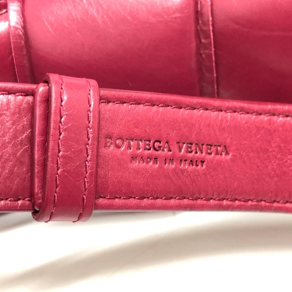 Red Leather Bottega Veneta Cassette Bag