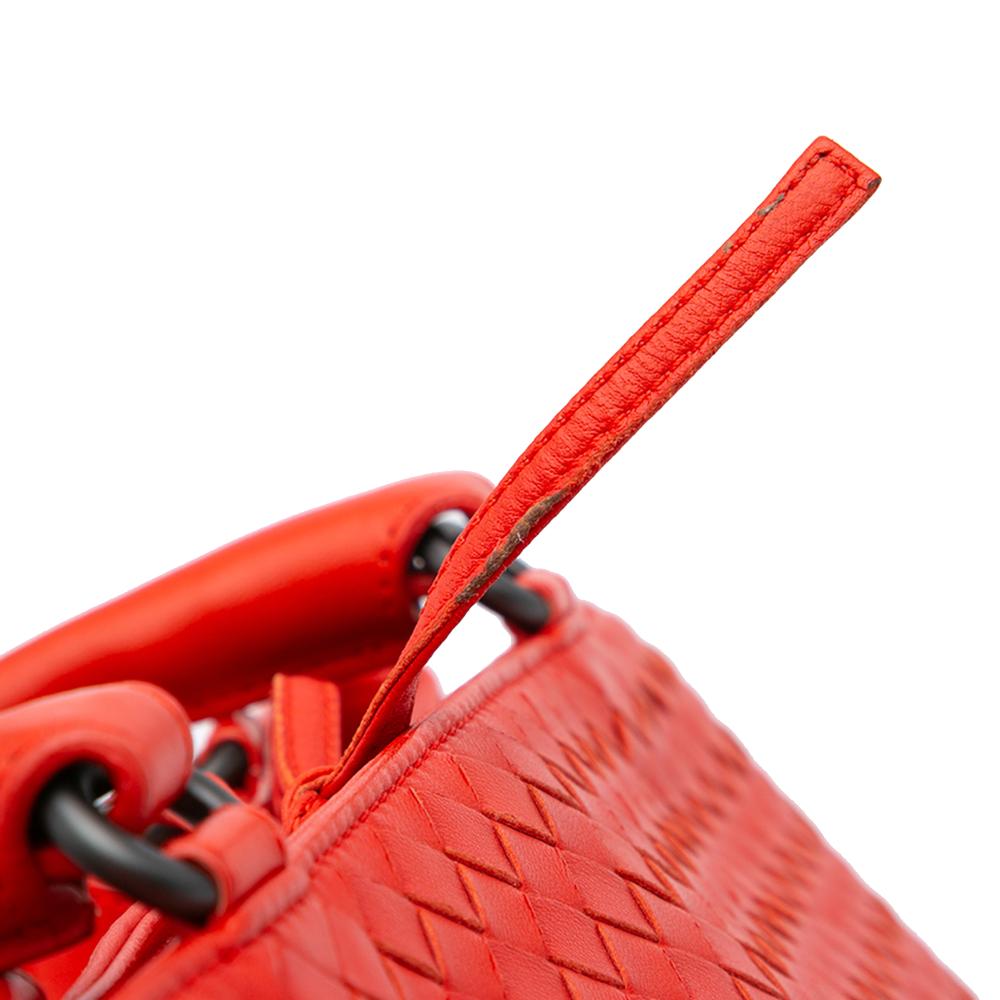 Red Leather Bottega Veneta Tote