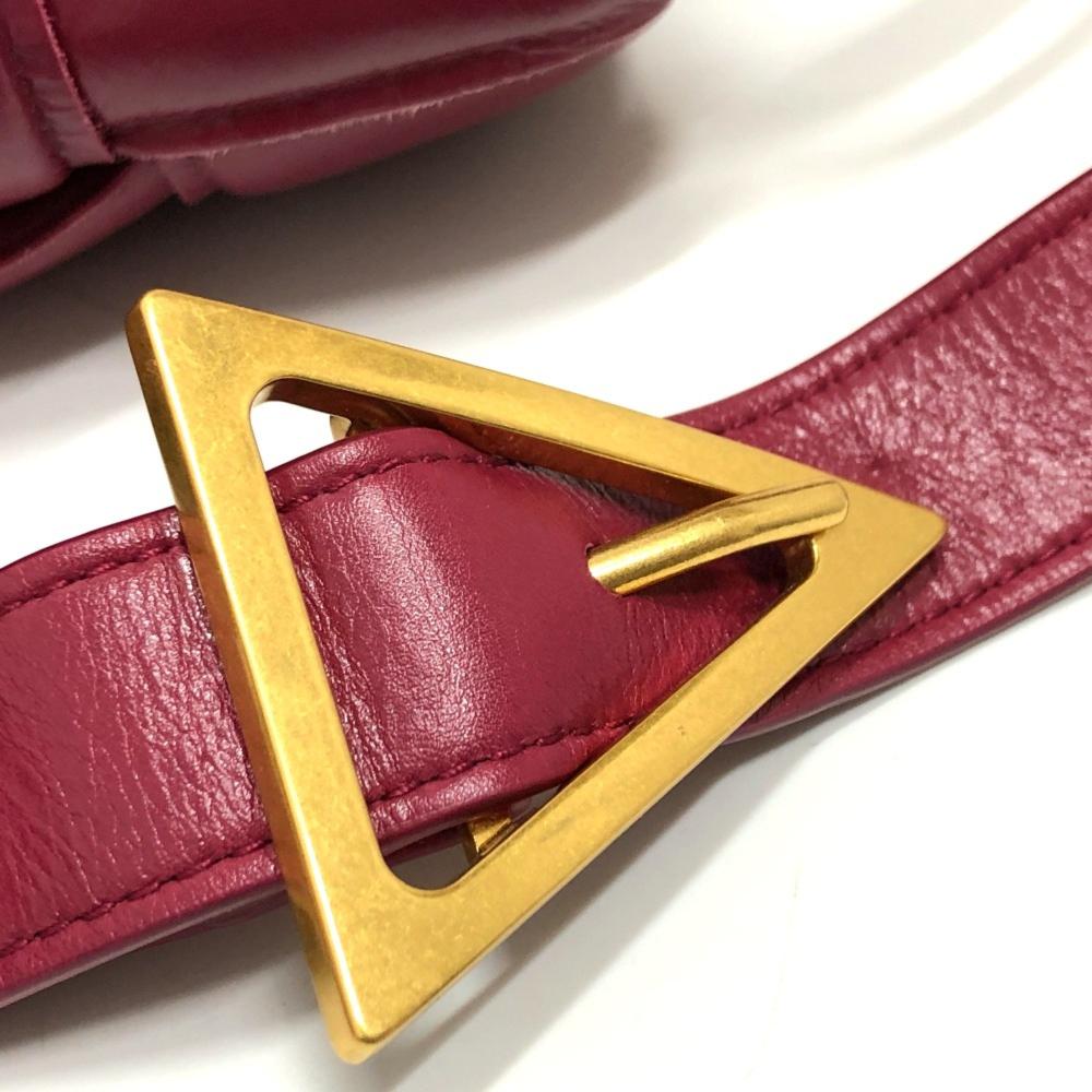 Red Leather Bottega Veneta Cassette Bag