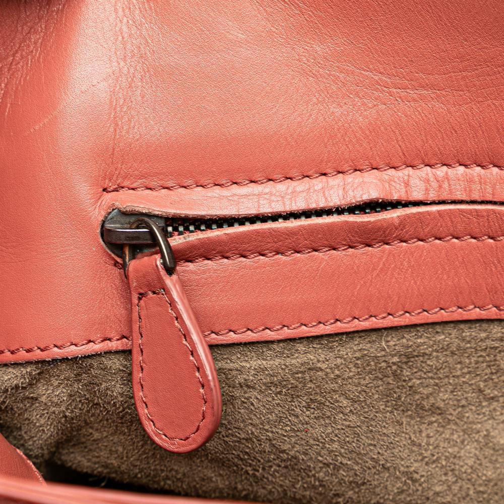 Red Leather Bottega Veneta Tote