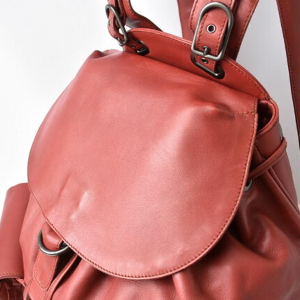 Red Leather Bottega Veneta Backpack