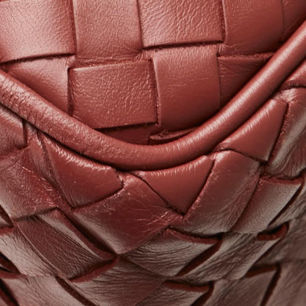 Red Leather Bottega Veneta Crossbody Bag