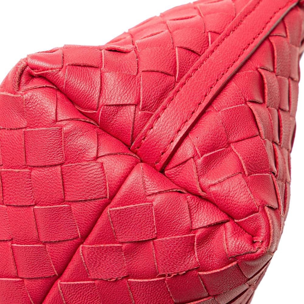 Red Leather Bottega Veneta Shoulder Bag