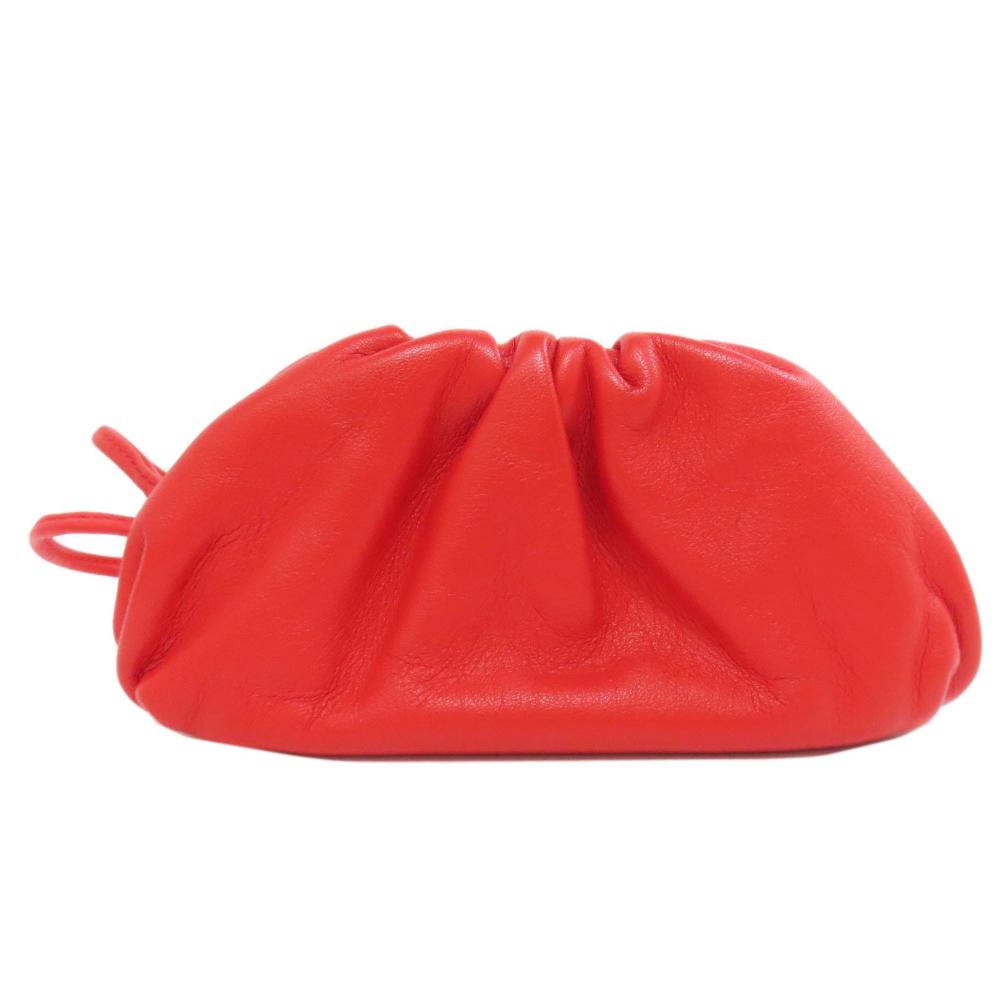 Red Suede Bottega Veneta Pouch