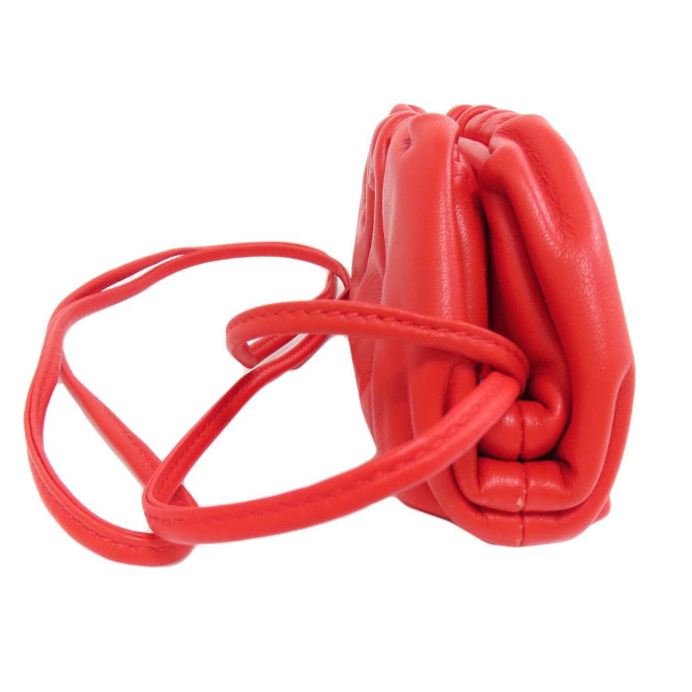 Red Suede Bottega Veneta Pouch