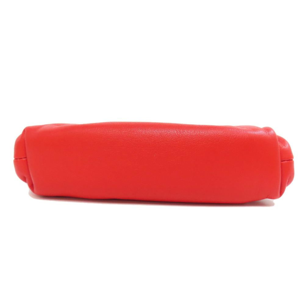 Red Suede Bottega Veneta Pouch
