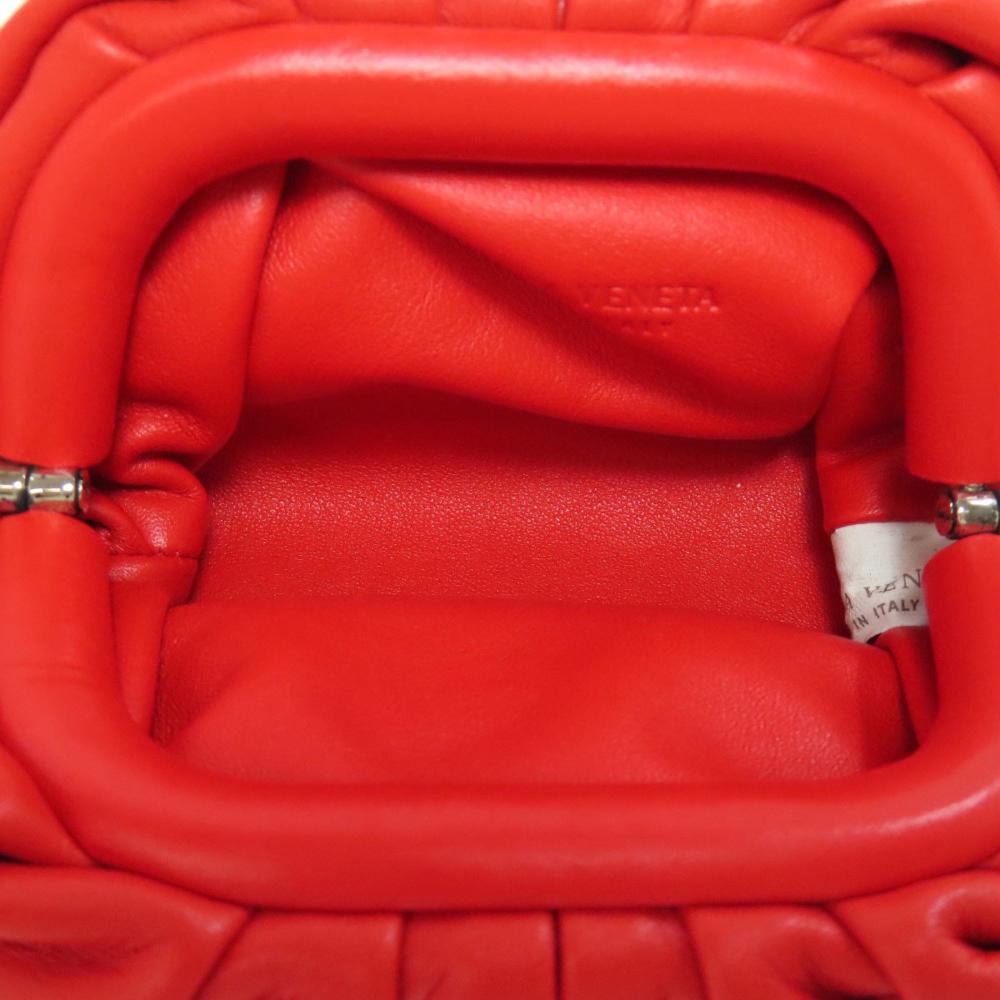 Red Suede Bottega Veneta Pouch