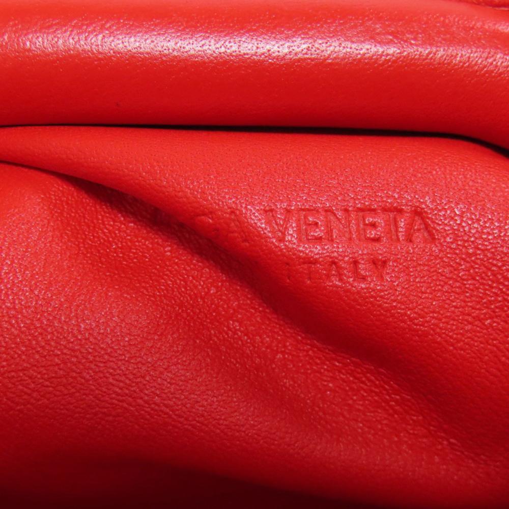 Red Suede Bottega Veneta Pouch
