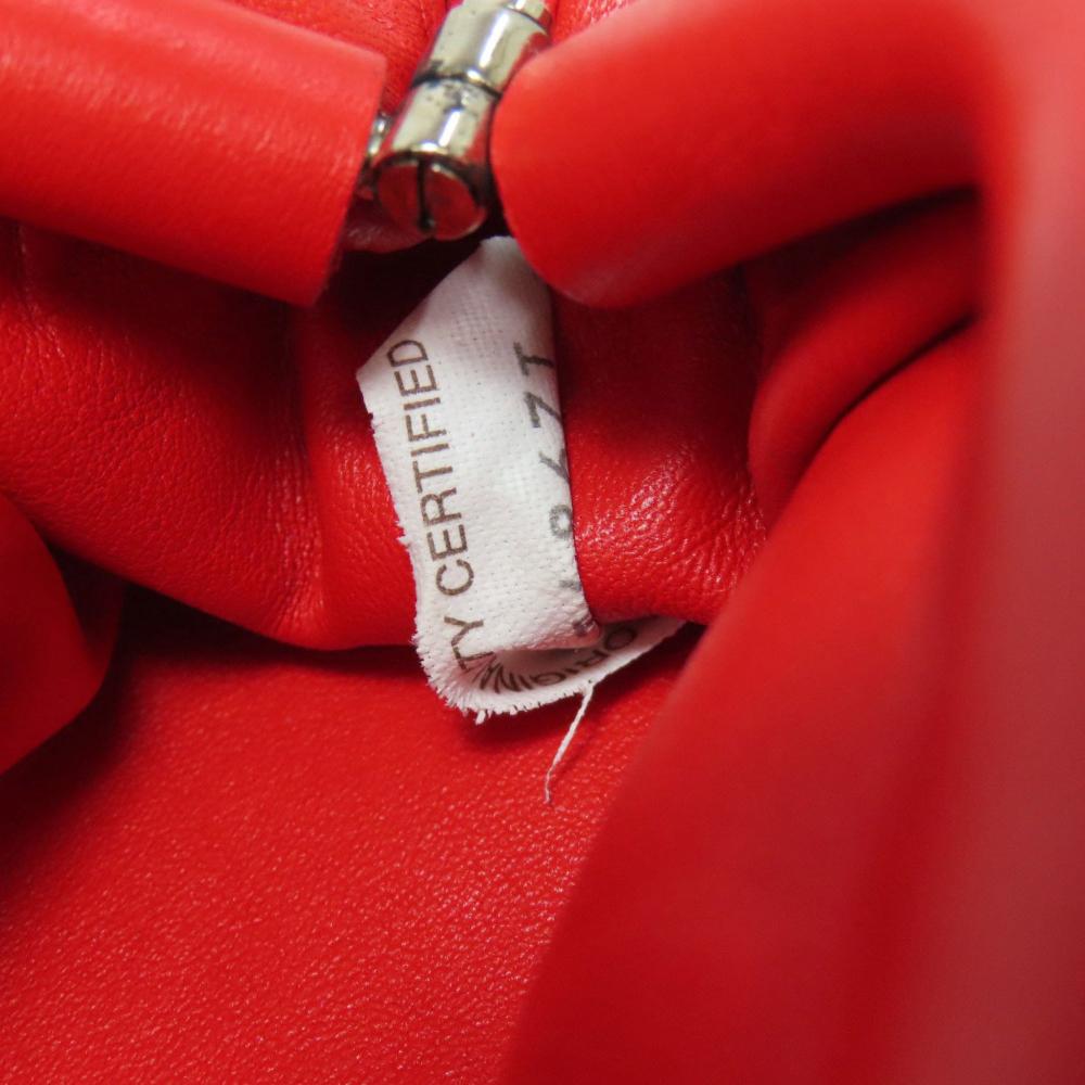 Red Suede Bottega Veneta Pouch