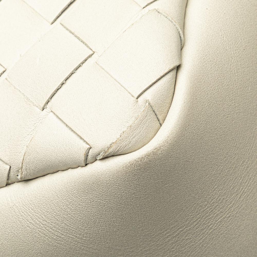 White Leather Bottega Veneta Belt Bag