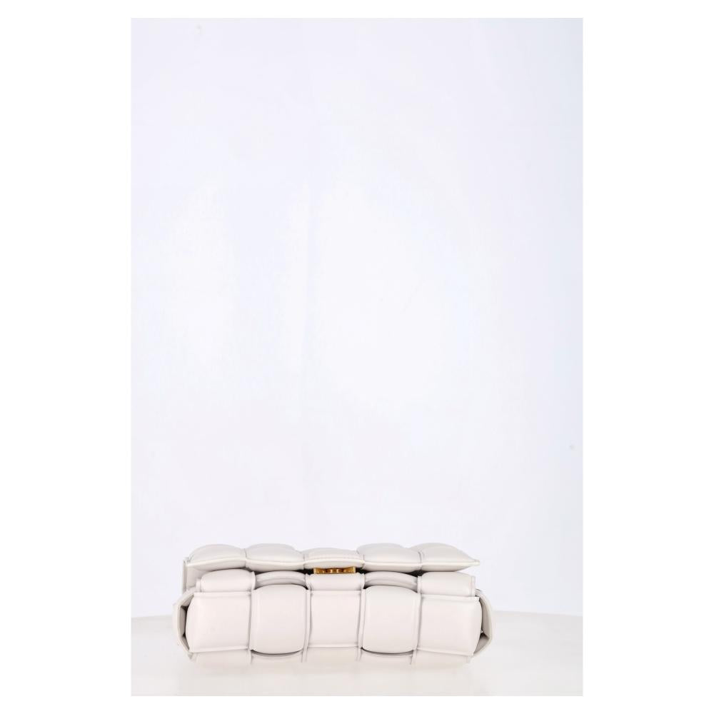 White Leather Bottega Veneta Crossbody Bag