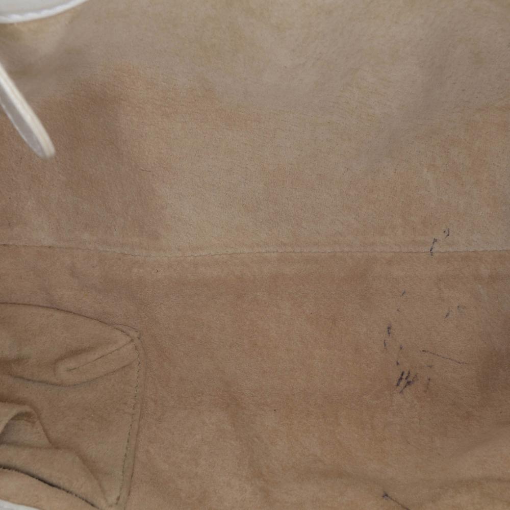 White Leather Bottega Veneta Shoulder Bag