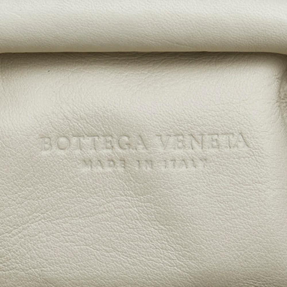 White Leather Bottega Veneta Pouches