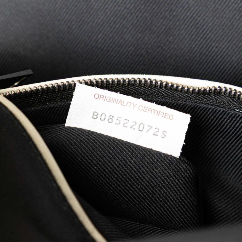 White Leather Bottega Veneta Backpack
