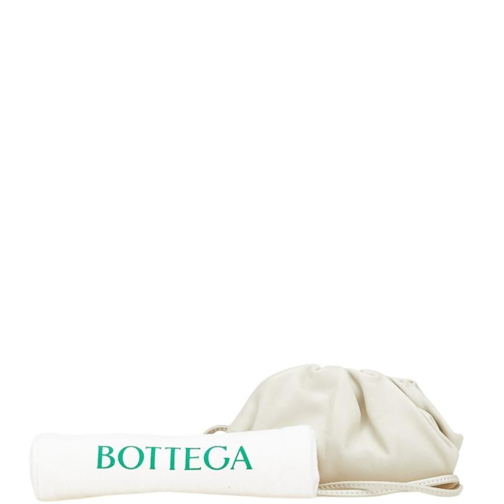 White Leather Bottega Veneta Pouches