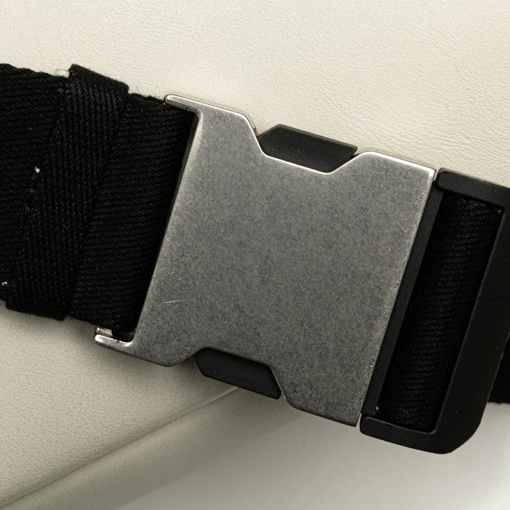 White Leather Bottega Veneta Belt Bag