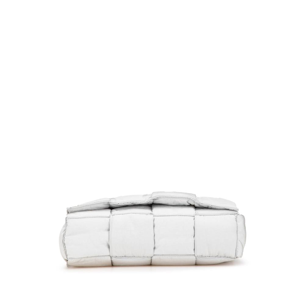 White Nylon Bottega Veneta Padded Cassette Bag