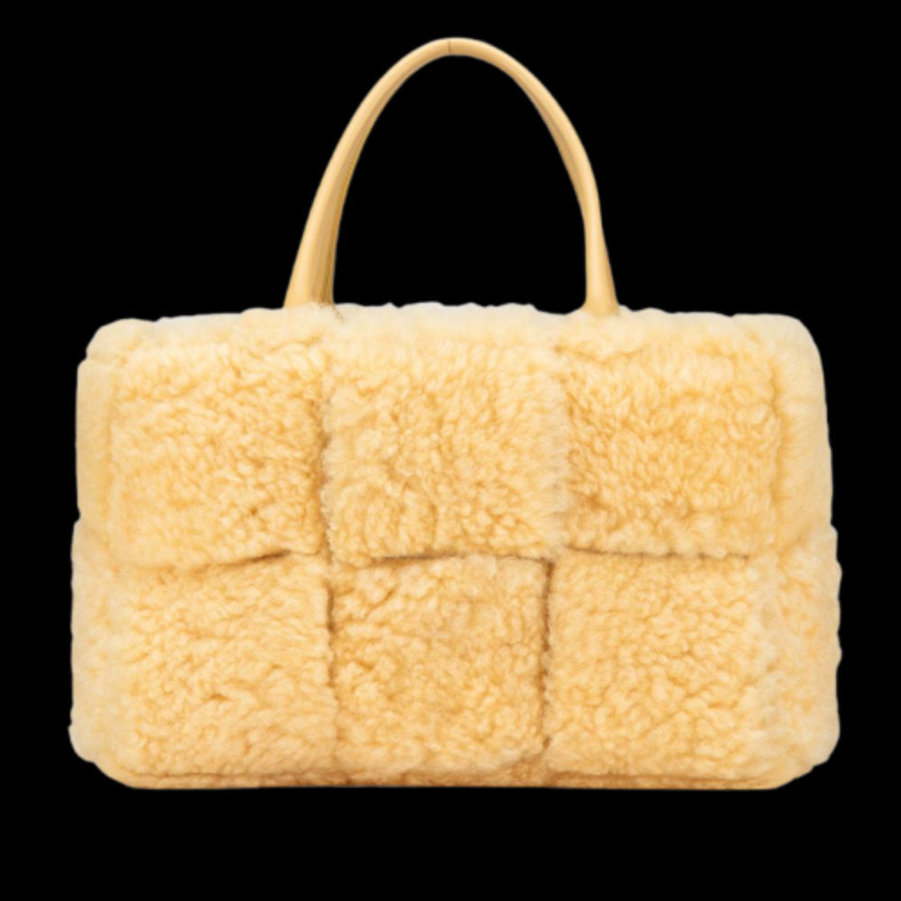 Yellow Fur Bottega Veneta Tote