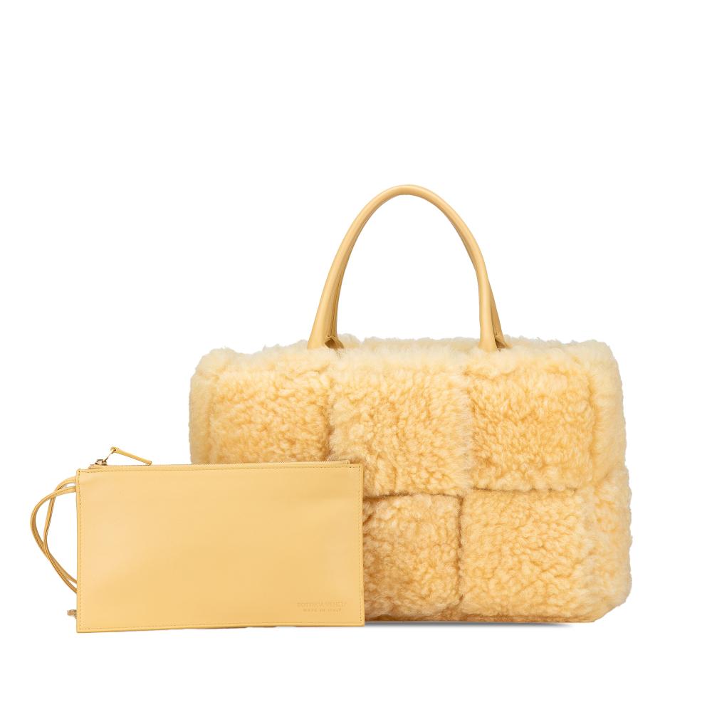 Yellow Fur Bottega Veneta Tote