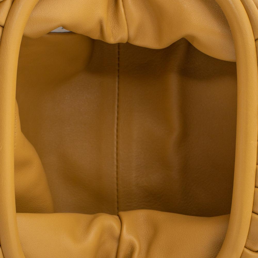 Yellow Leather Bottega Veneta Pouches