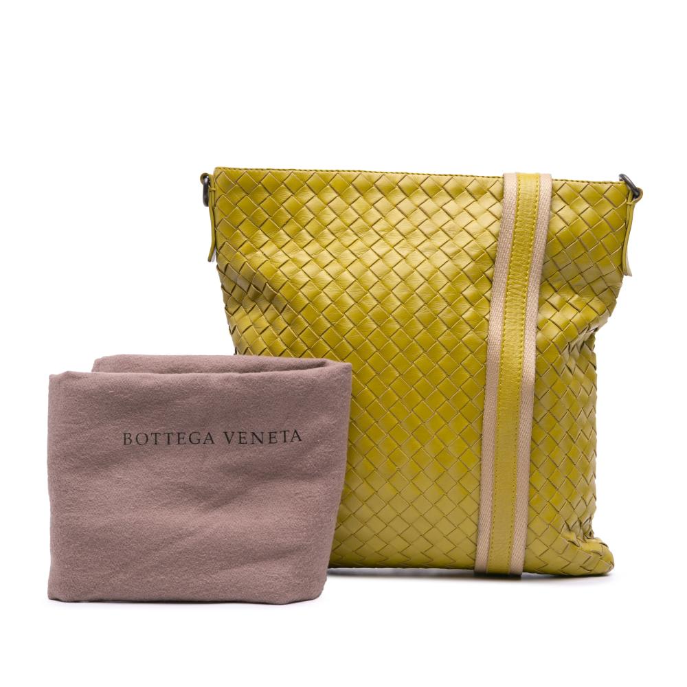 Yellow Leather Bottega Veneta Crossbody Bag