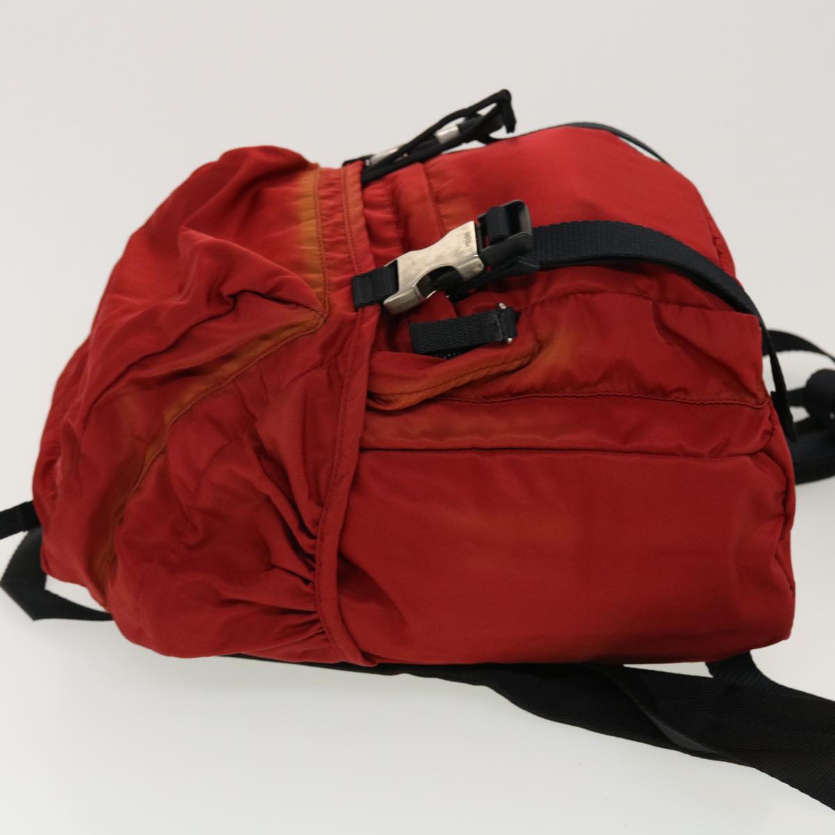 PRADA Backpack Nylon Red bs5480
