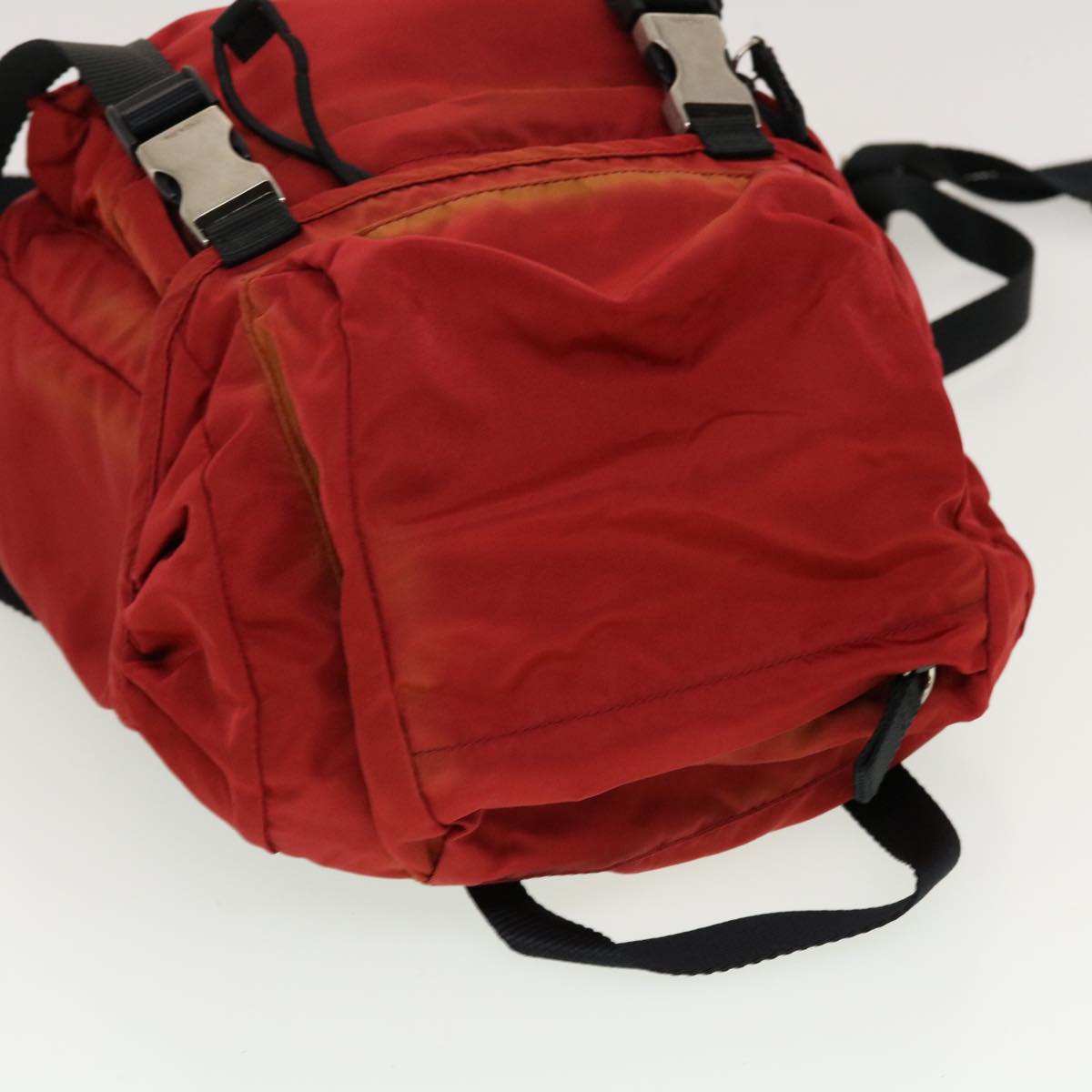 PRADA Backpack Nylon Red bs5480