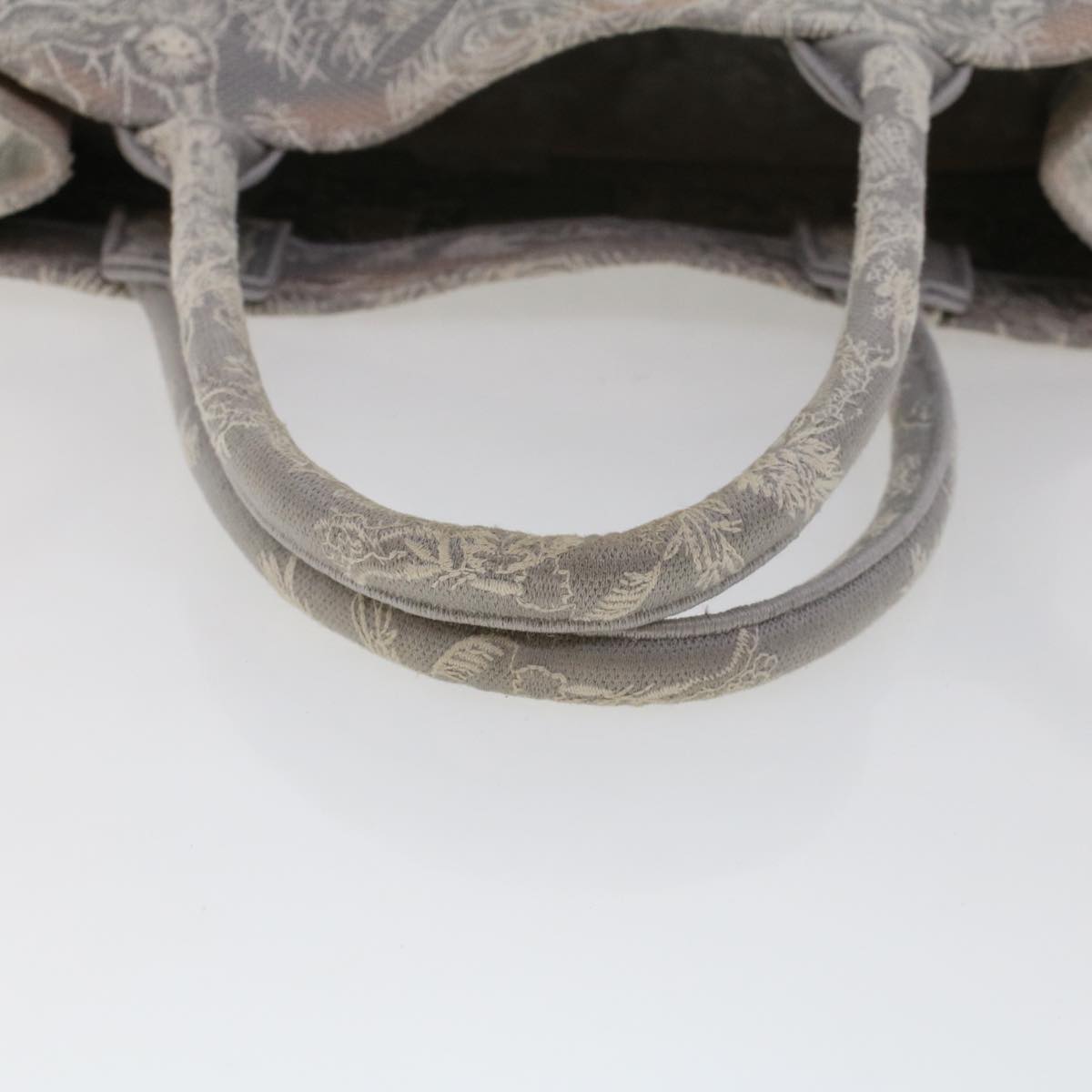 CHRISTIAN DIOR Book Tote Bag Canvas Gray M1286ZTDT_M932 Auth bs6141