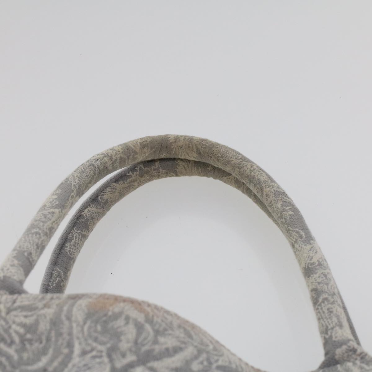 CHRISTIAN DIOR Book Tote Bag Canvas Gray M1286ZTDT_M932 Auth bs6141