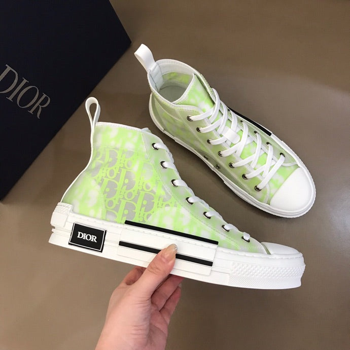 Christian Dior B23 White and Yellow HIGH-TOP SNEAKER