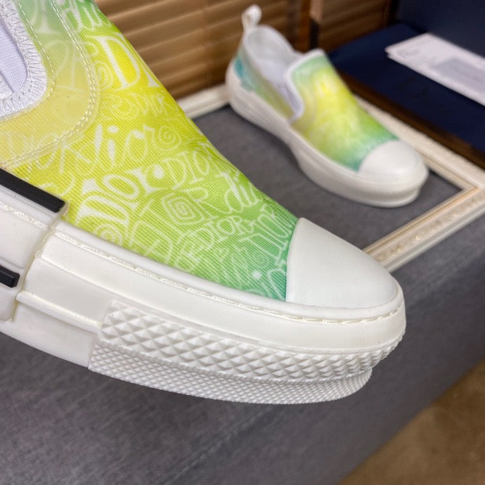 Christian Dior B23 Slip Yellow And White LOW-TOP SNEAKER
