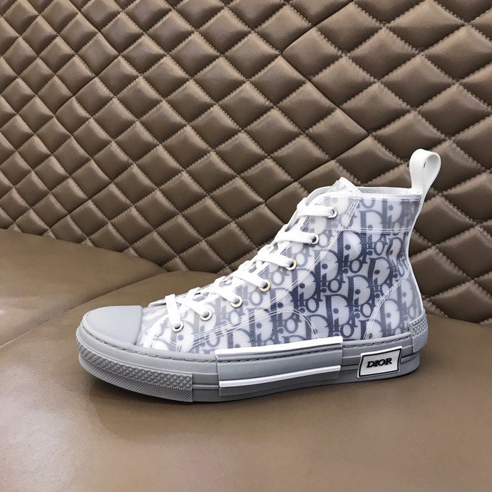 Christian Dior B23 White and Navy HIGH-TOP SNEAKER