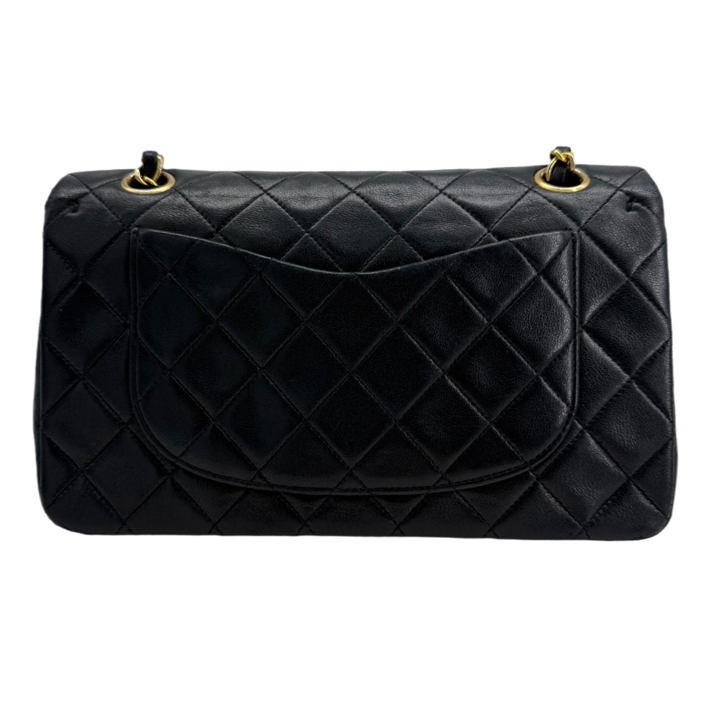 CHANEL Lambskin Quilted Small Double Flap Bag – Black with Gold Hardware