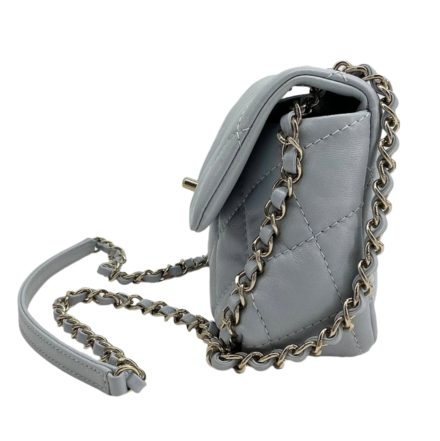 Chanel Mini Chain Around Flap Bag – Quilted Calfskin Leather with Crossbody Strap