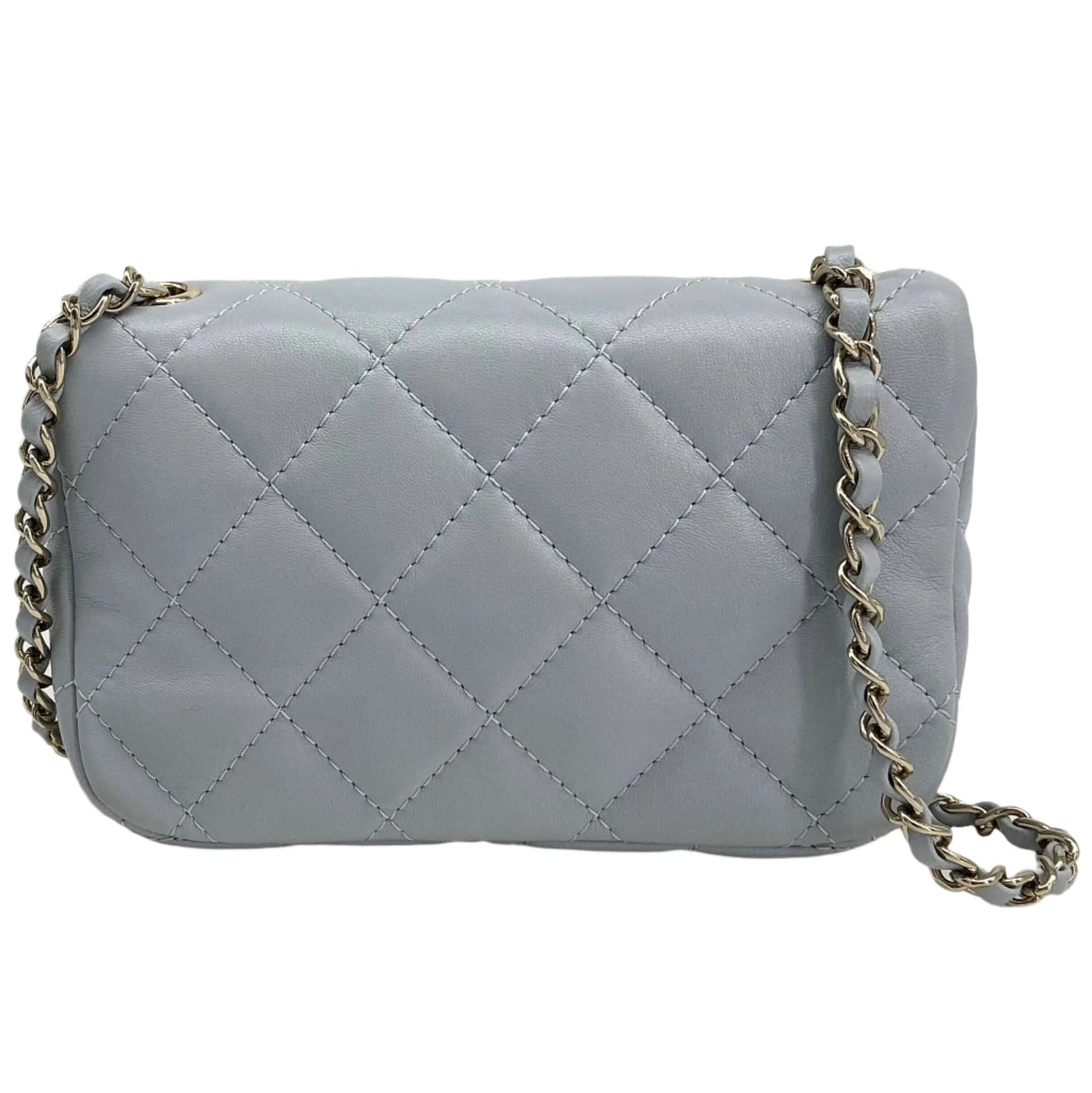 Chanel Mini Chain Around Flap Bag – Quilted Calfskin Leather with Crossbody Strap