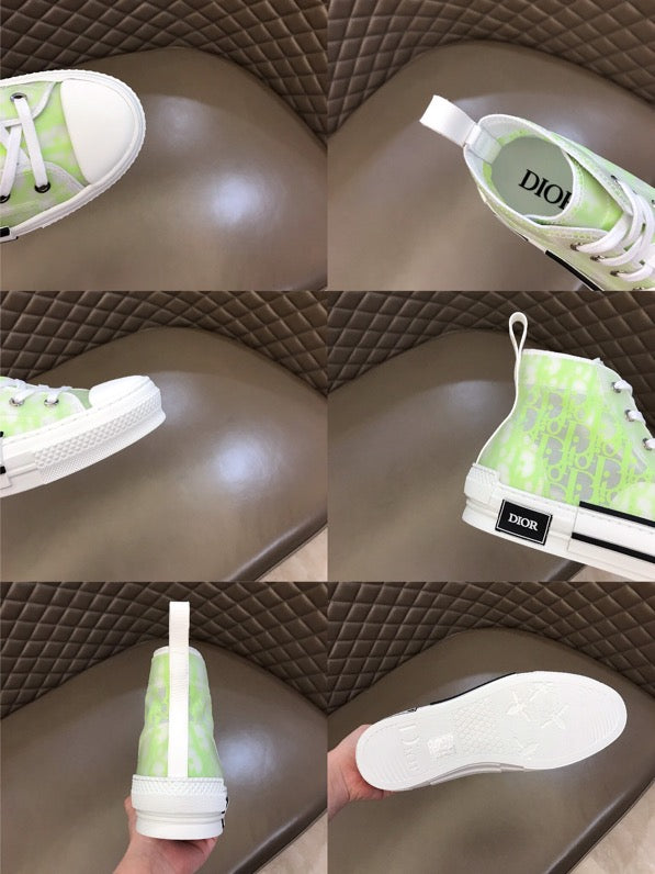Christian Dior B23 White and Yellow HIGH-TOP SNEAKER