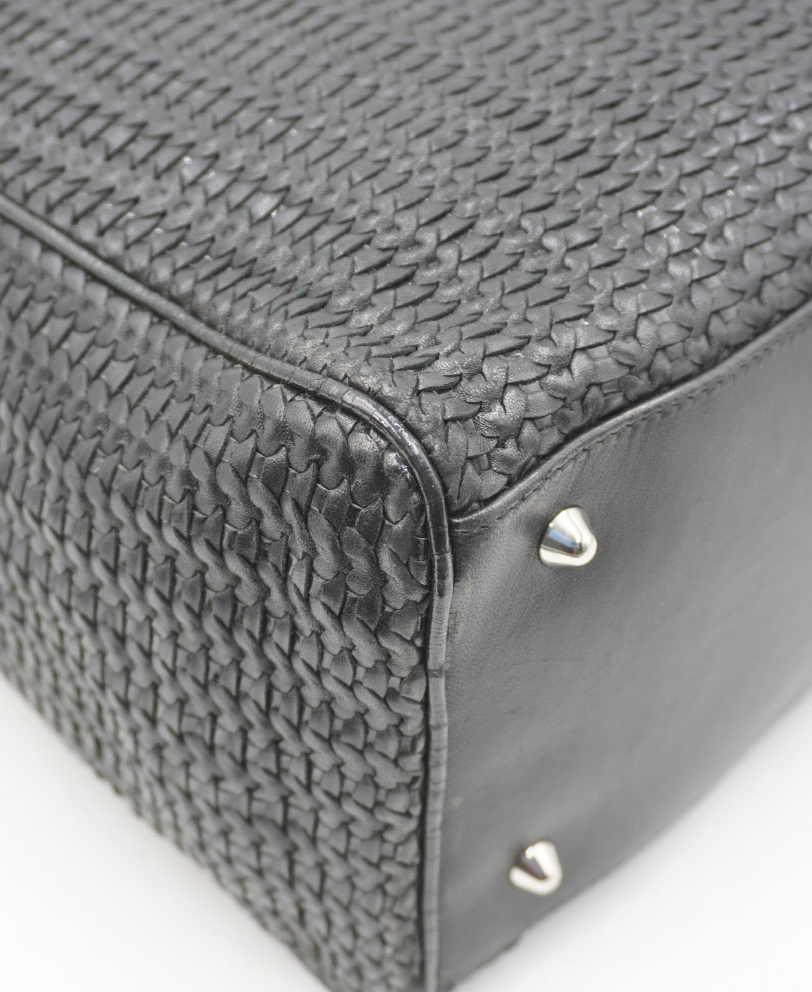 Soft Lady Dior Woven Tote Tresse Black