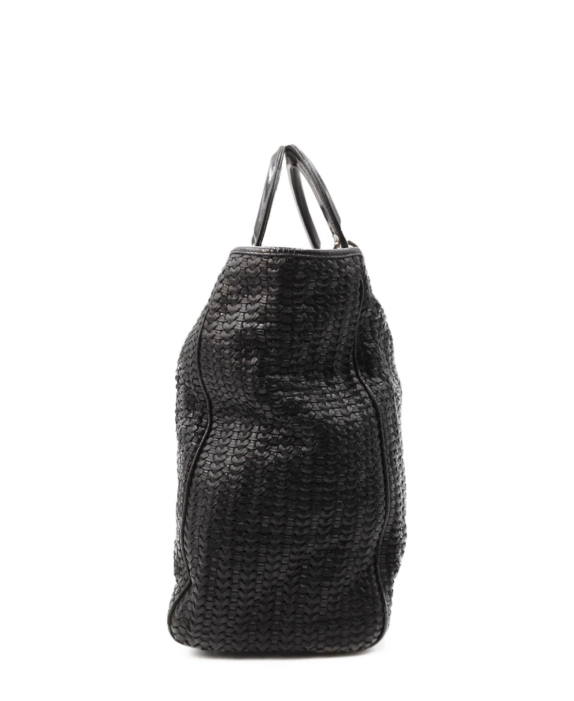 Soft Lady Dior Woven Tote Tresse Black