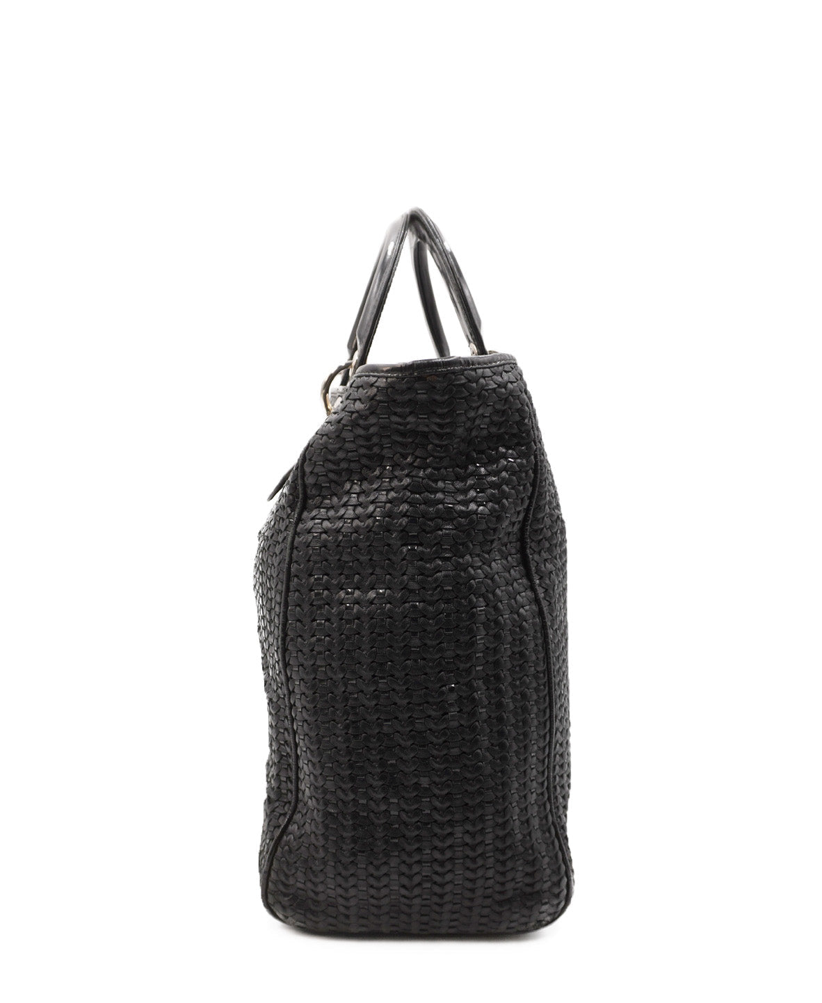 Soft Lady Dior Woven Tote Tresse Black