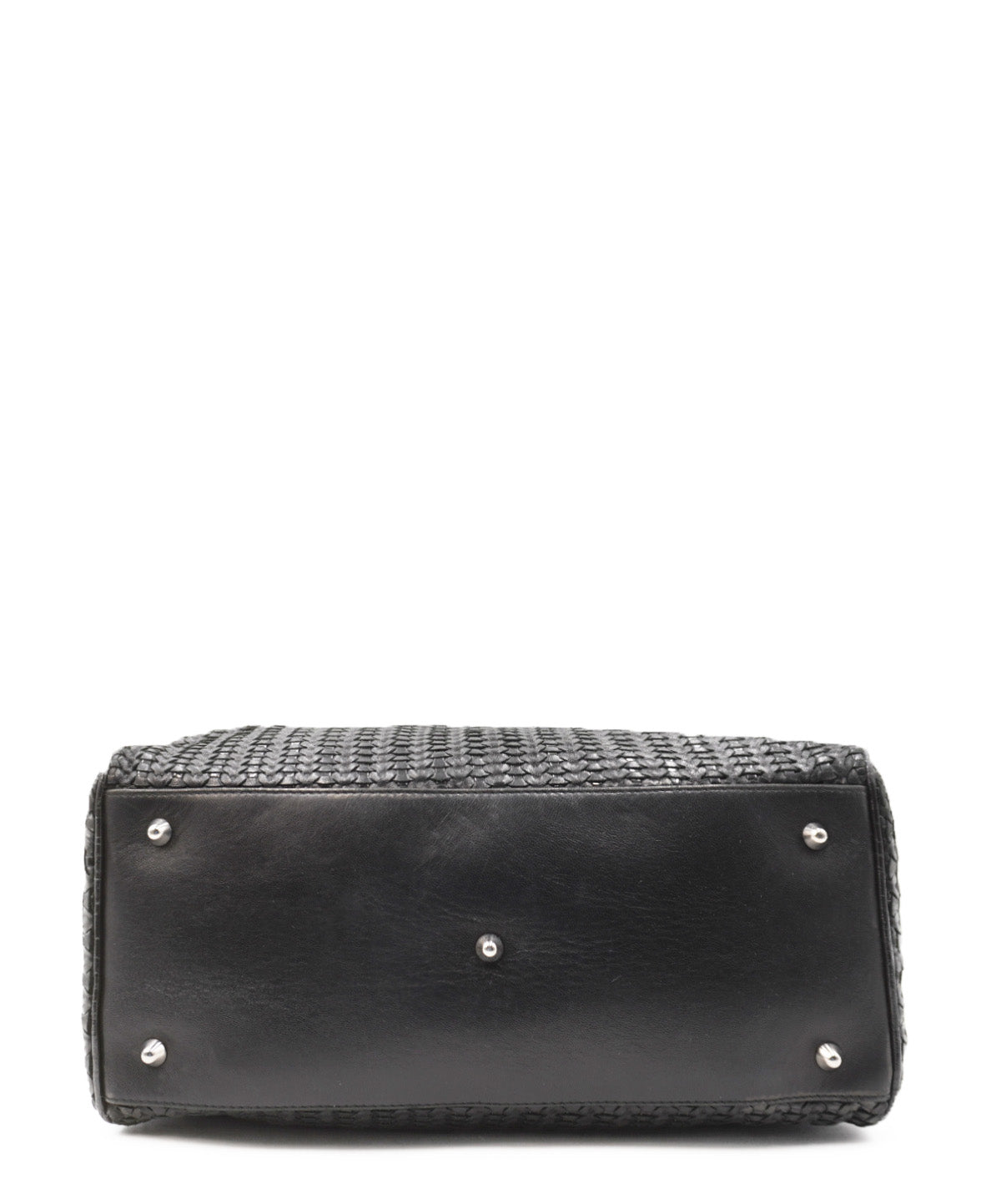 Soft Lady Dior Woven Tote Tresse Black