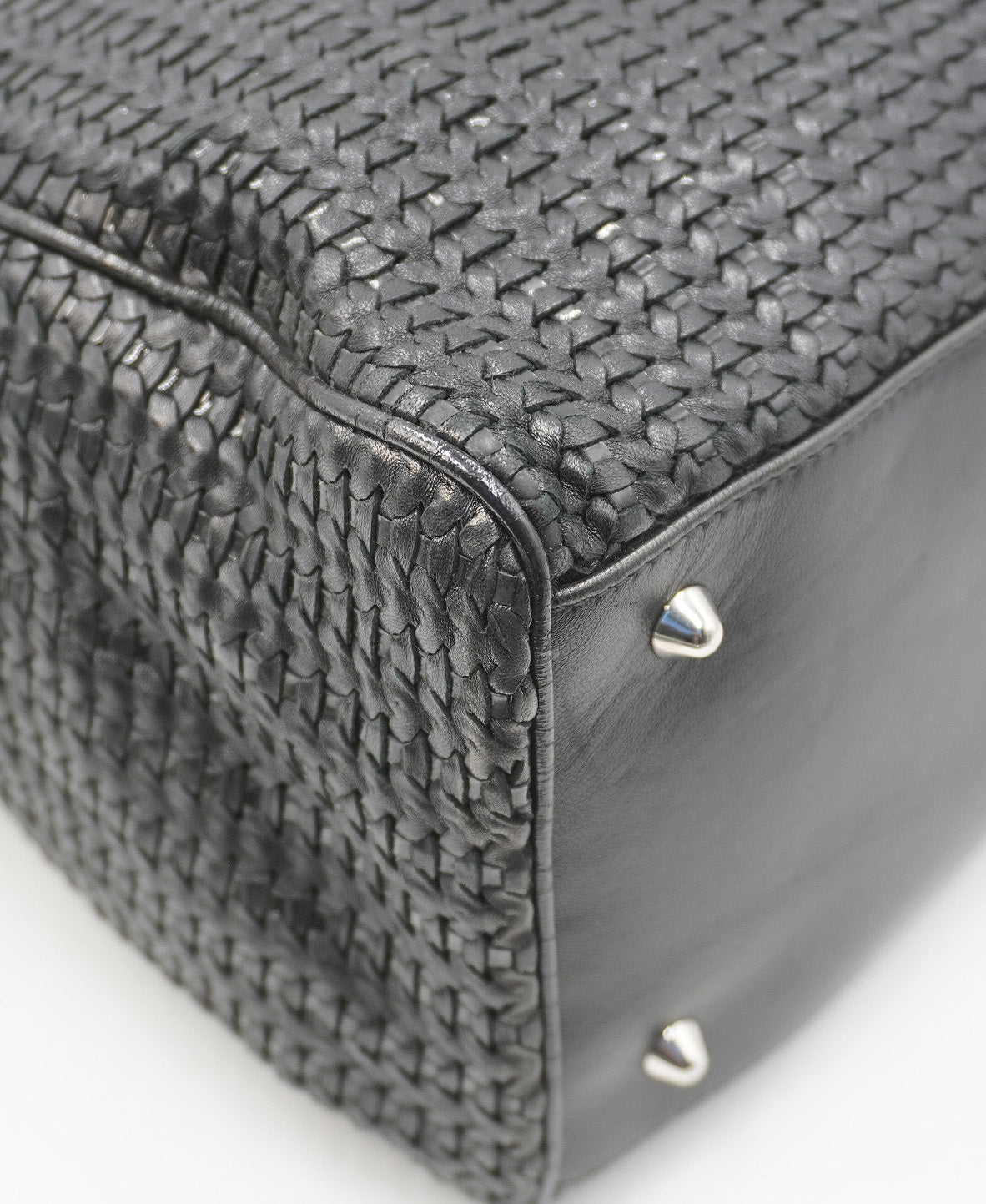 Soft Lady Dior Woven Tote Tresse Black
