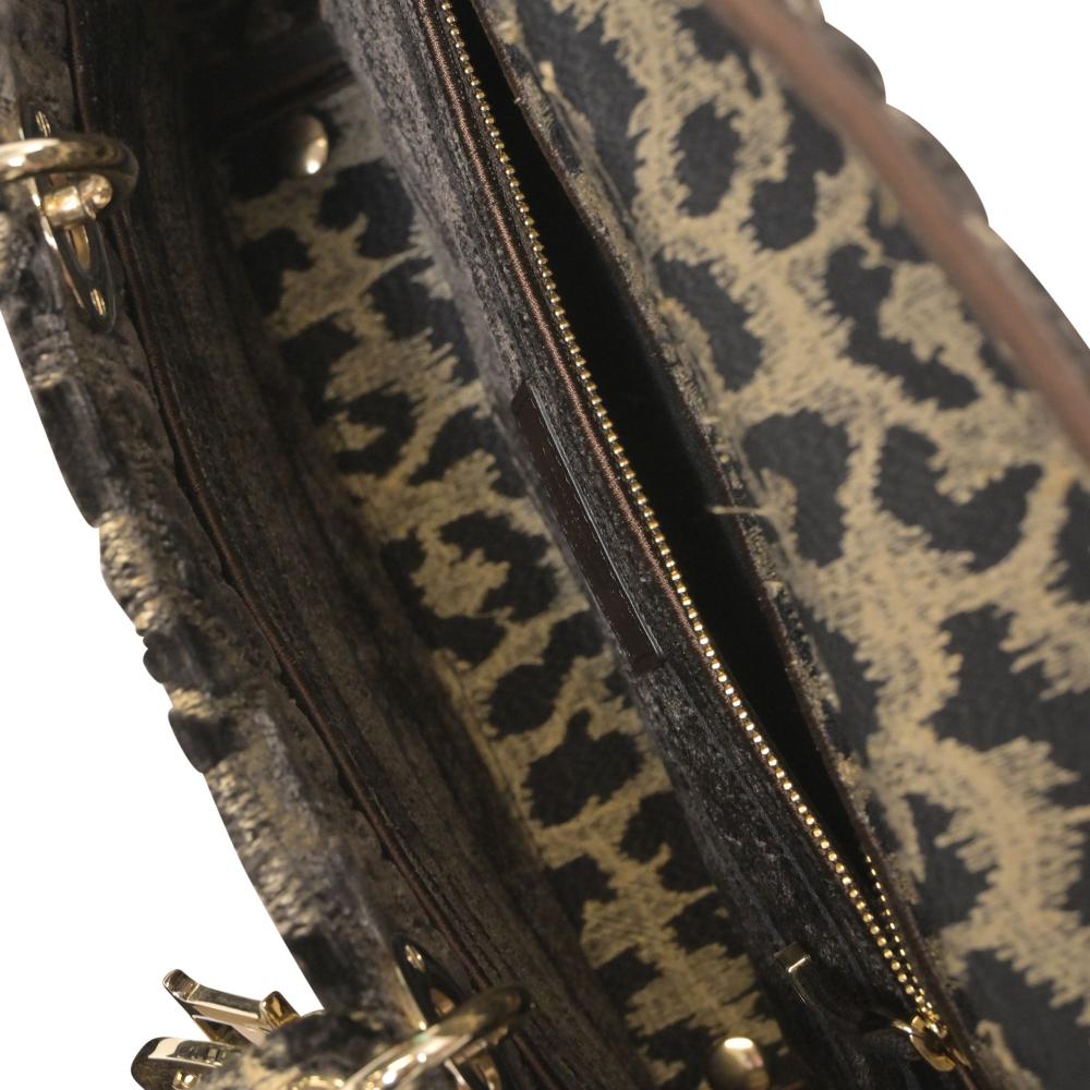 Animal Print Canvas Dior Lady Dior