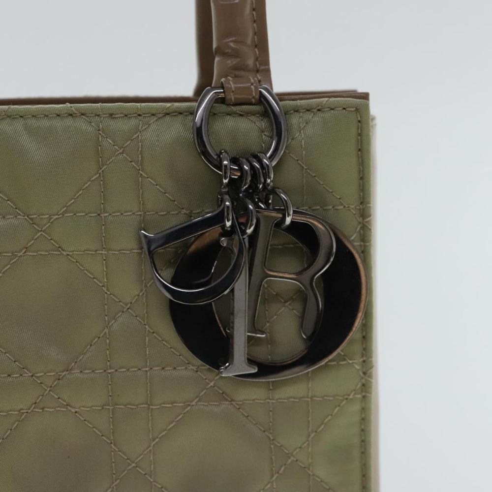 Beige Fabric Dior Shoulder Bag