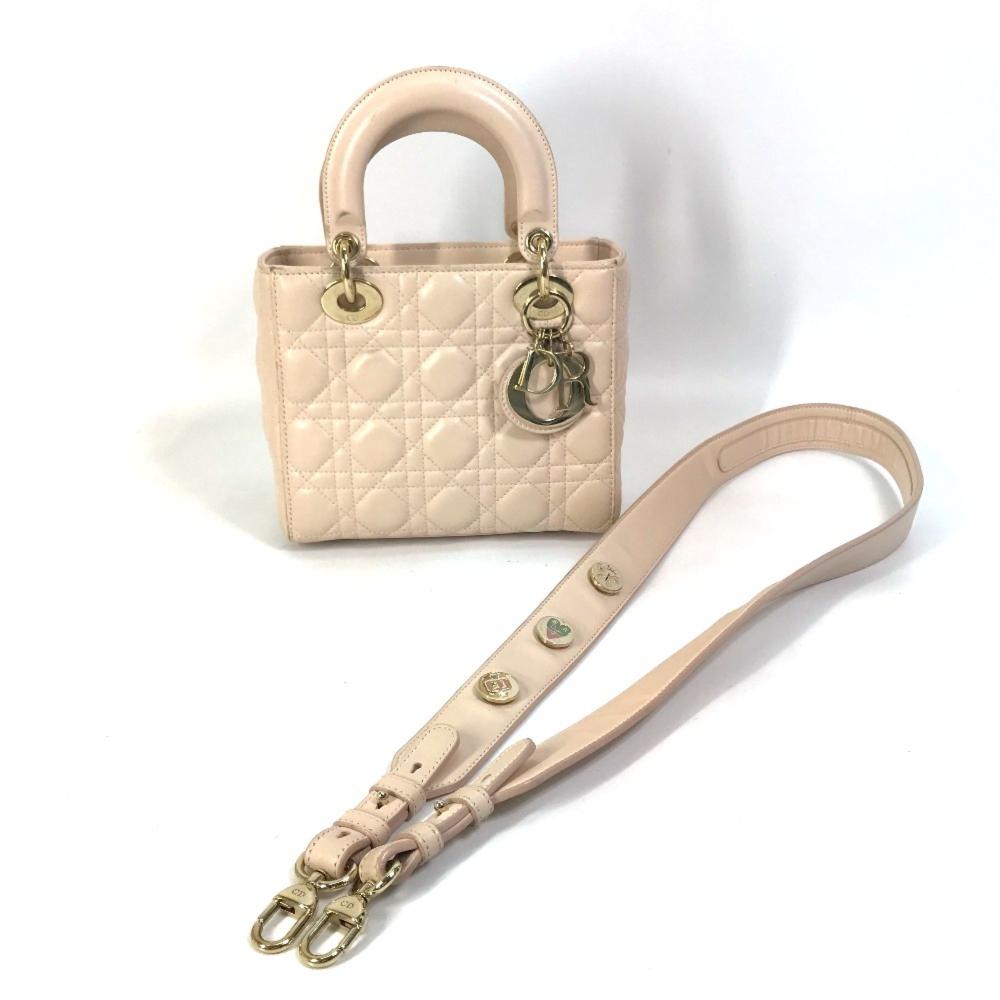 Beige Leather Dior Handbag