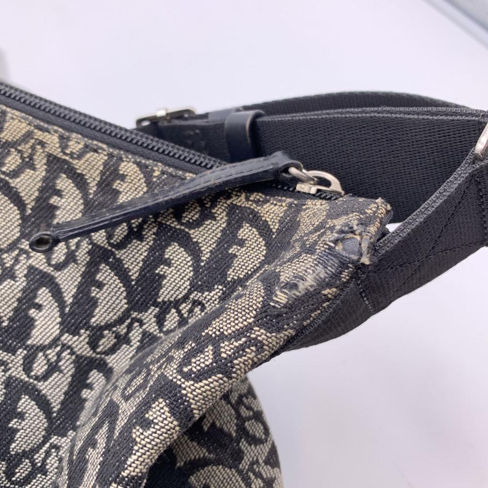 Black Canvas Dior Shoulder Bag