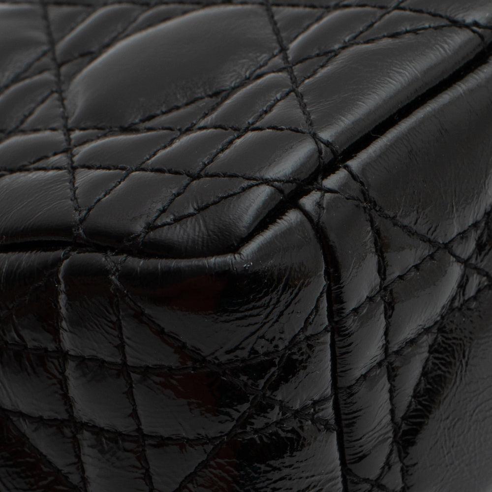 Black Leather Dior Shoulder Bag